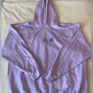 Sunkissed Coconut Hibiscus Purple Hoodie Size 2XL